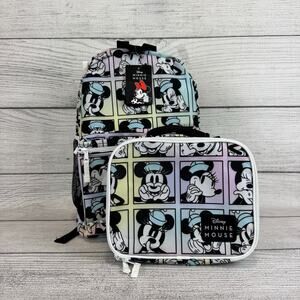Minnie Mouse Girl's Graphic School Backpack & Lunchbox Set